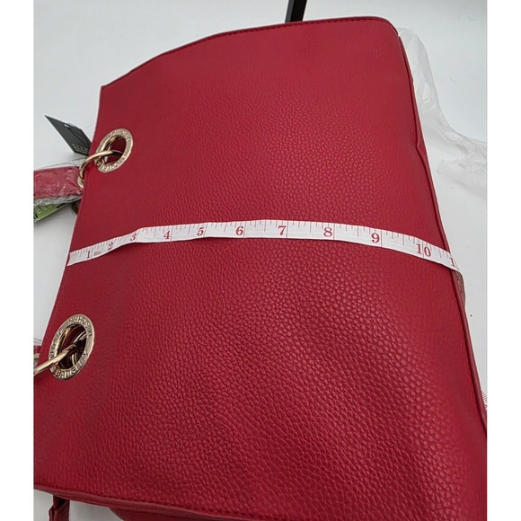 Badgley Mischka Vegan Leather Tote Bag with Straps in Red‎ NWT MSRP$129 #0114 - Picture 14 of 15
